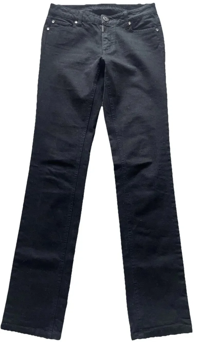 Vintage 90s Naf Naf Jeans Size 29x33 Rare Black bedazzled